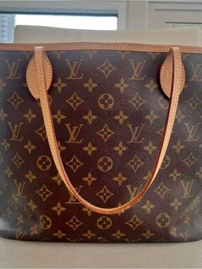 Louis Vuitton Pink Trim Striped Interior Shoulder Bag